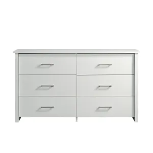 Mainstays 437098 Hillside 6-Drawer Dresser, Soft White