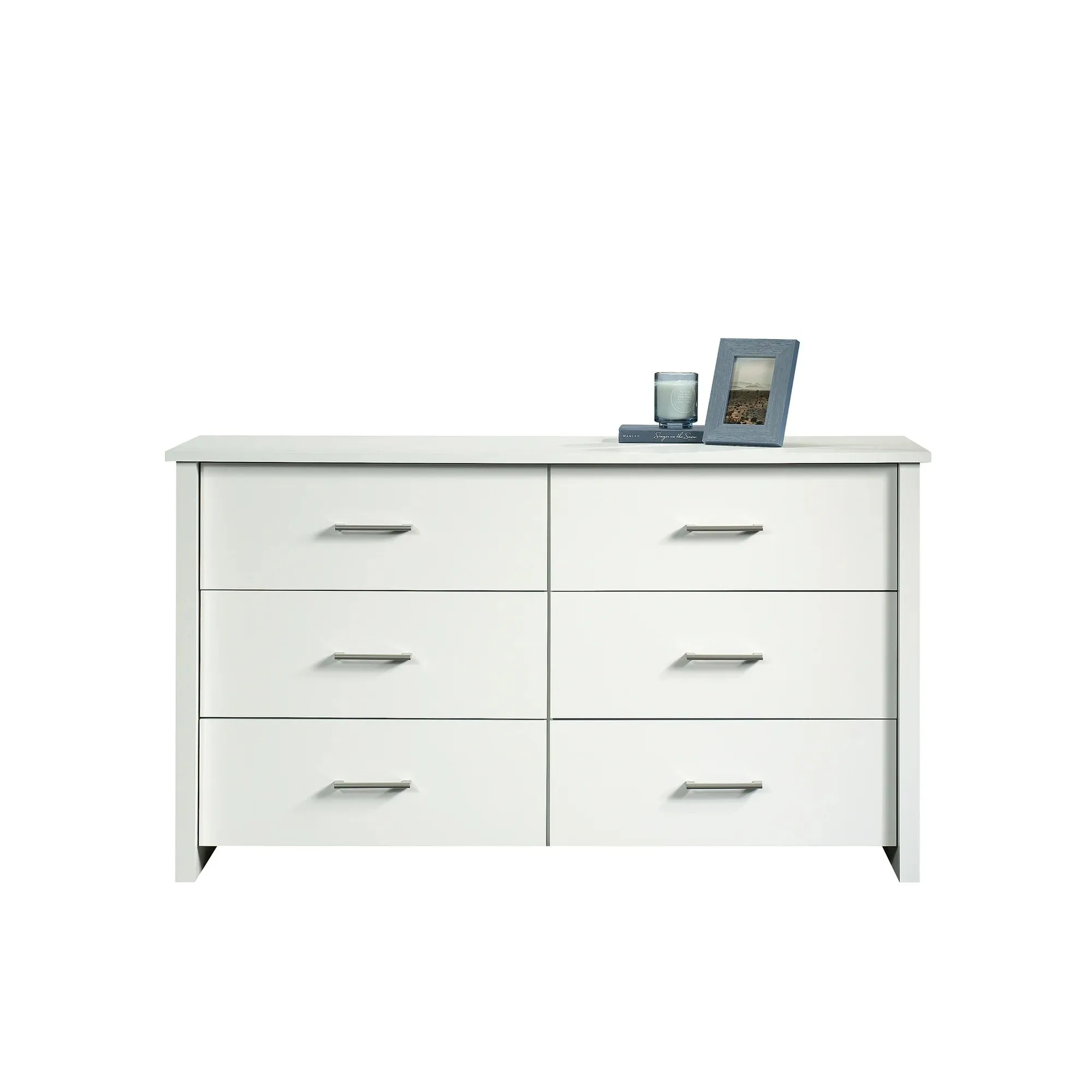 Mainstays 437098 Hillside 6-Drawer Dresser, Soft White