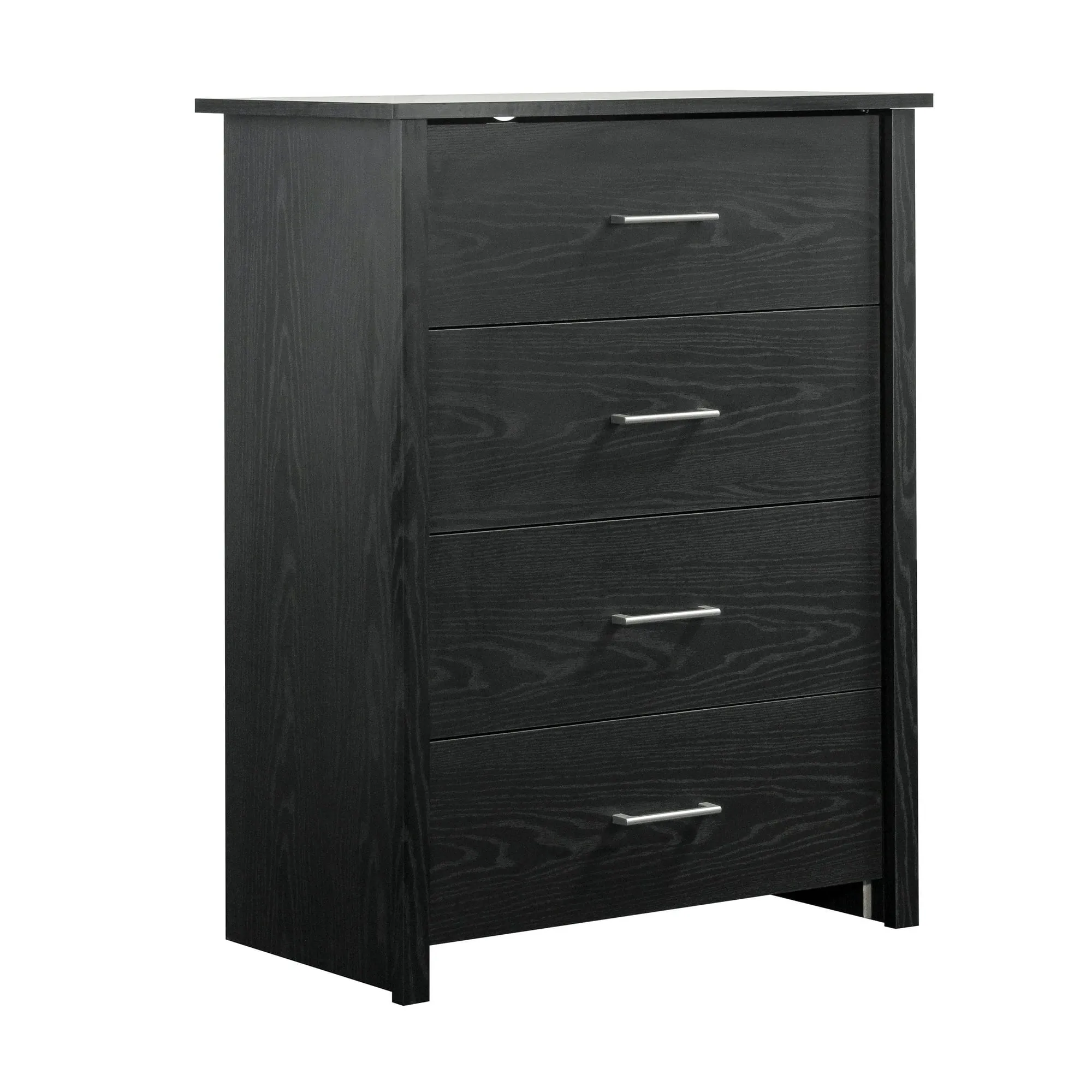Mainstays 437350 Hillside 4-Drawer Dresser, Black Finish