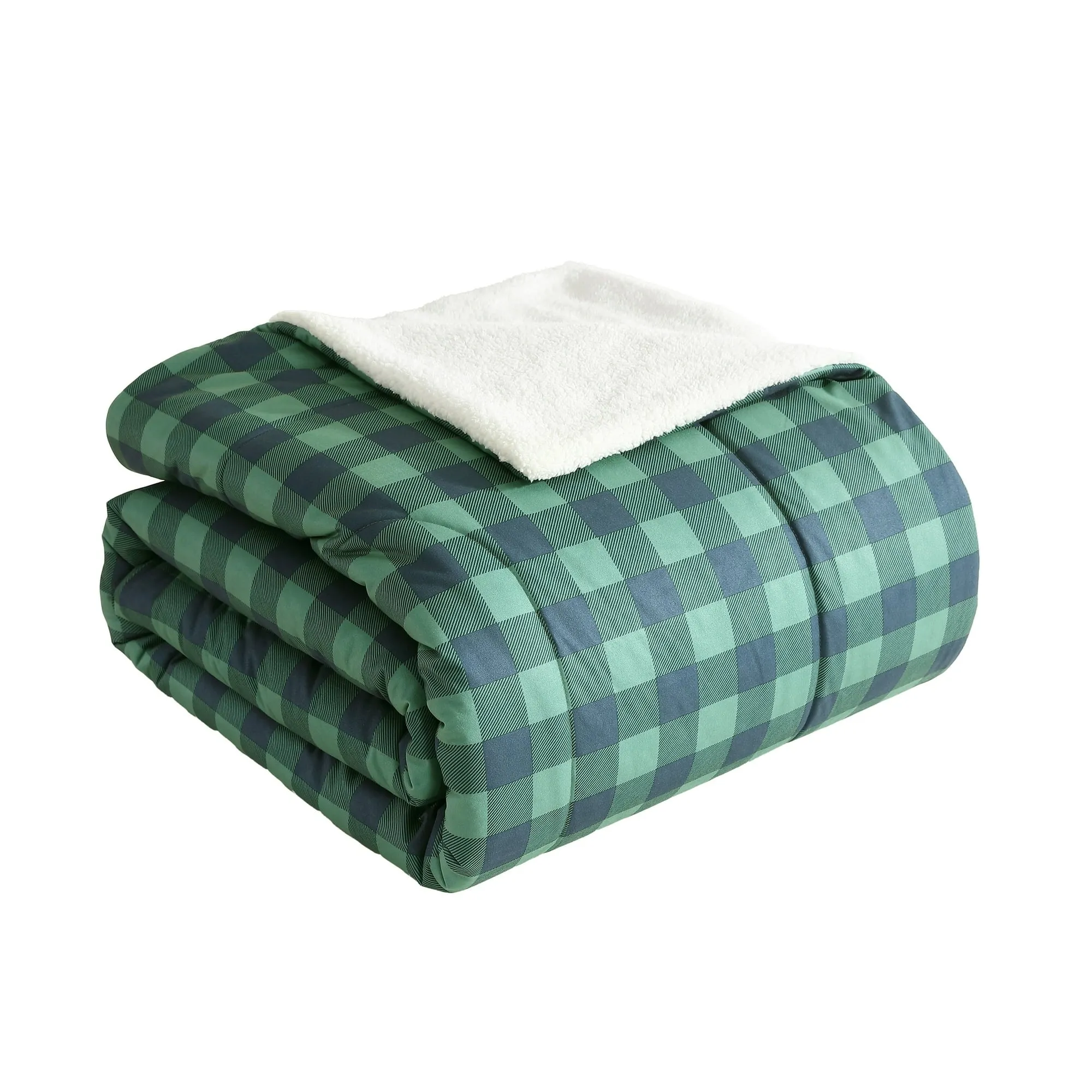 Mainstays MS042803784603 3-Piece Adult Comforter Set, Buffalo Check, Full,Queen
