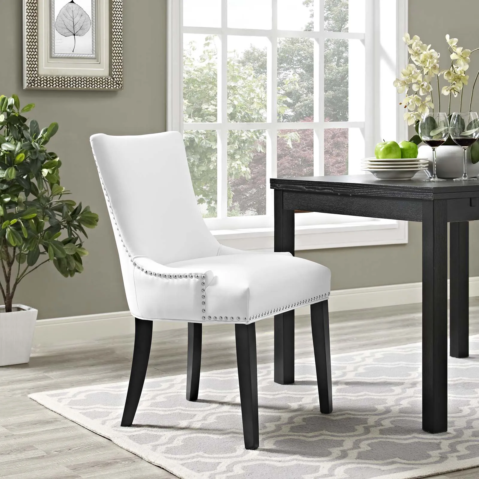 Marquis Vegan Leather Dining Chair by Modway