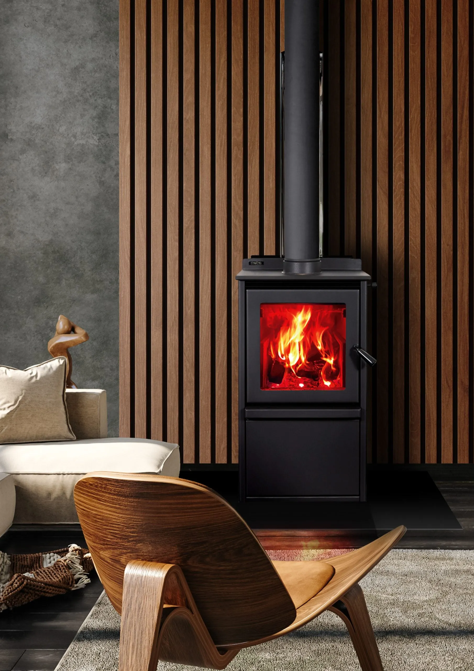 Metro Rad Plus Wood Fire
