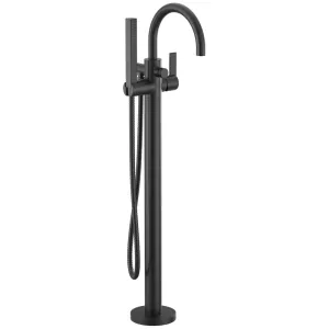 Moen 615BL Cia Freestanding Tub Filler Faucet Matte Black with Hand Shower