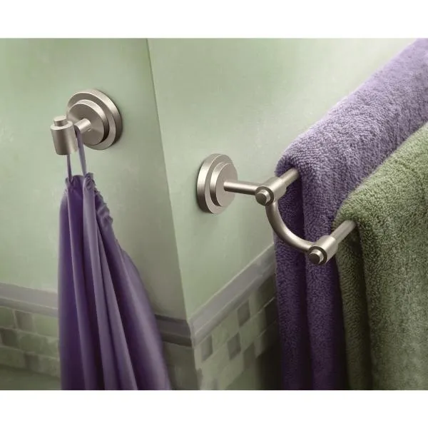 Moen DN0722BN Iso 24-Inch Double Towel Bar, Brushed Nickel