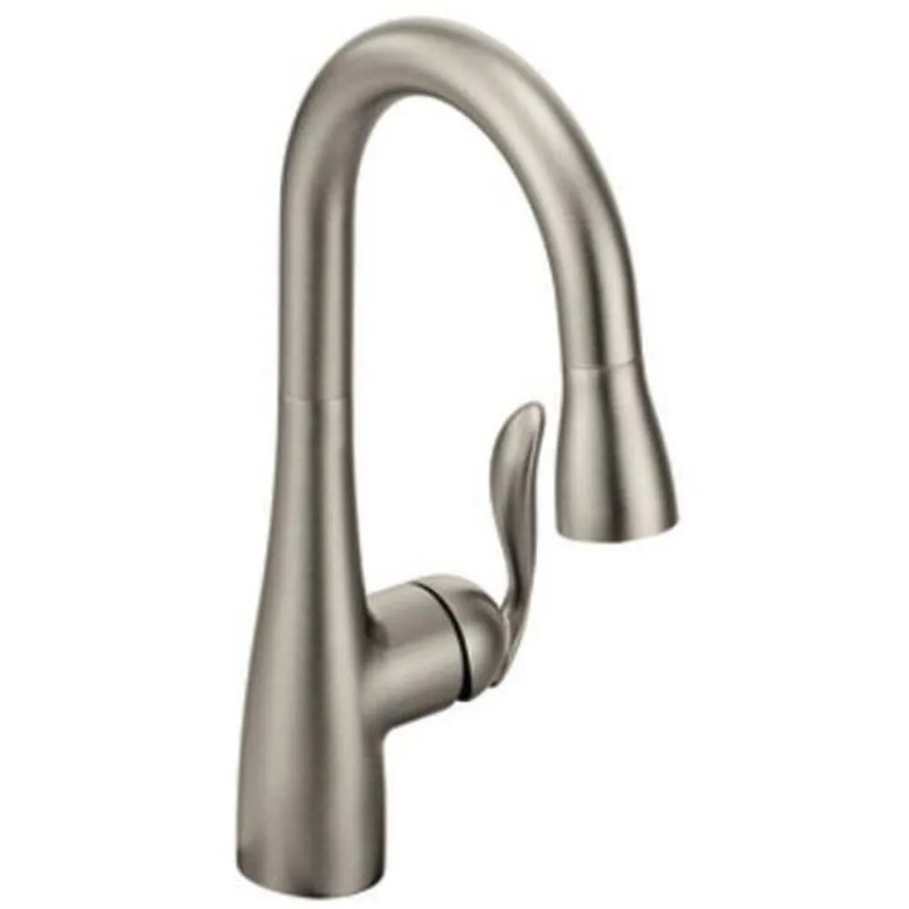 Moen Incorporated 5995SRS Arbor One-Handle HighArc Pull Down Single Mount Faucet