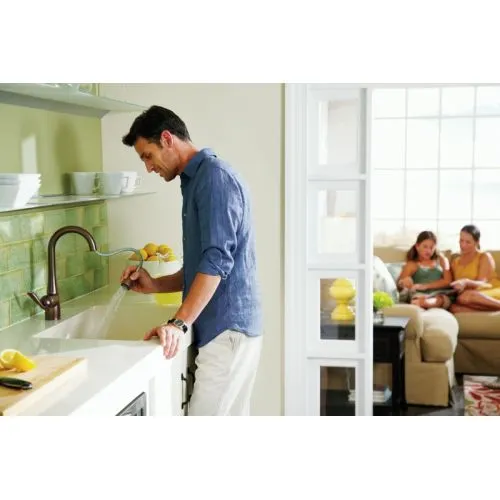 Moen Incorporated 5995SRS Arbor One-Handle HighArc Pull Down Single Mount Faucet