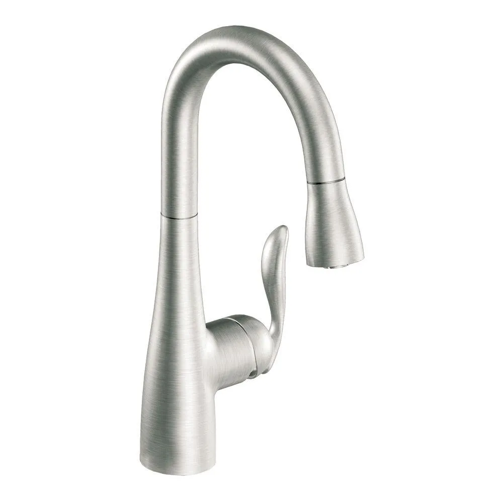 Moen Incorporated 5995SRS Arbor One-Handle HighArc Pull Down Single Mount Faucet