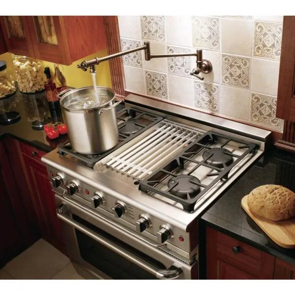 Moen S664ORB Traditional Pot Filler Two-Handle Kitchen Faucet, Oil-Rubbed Bronze
