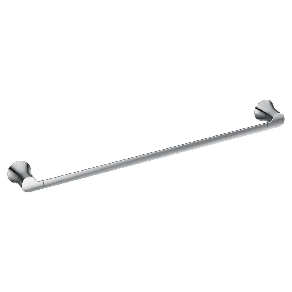 Moen YB0224CH Doux Wall Mount Single Towel Bar, 24" Chrome