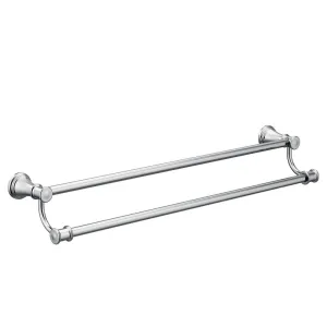 Moen YB6422CH Belfield 24 Inch Bathroom Double Towel Bar Chrome