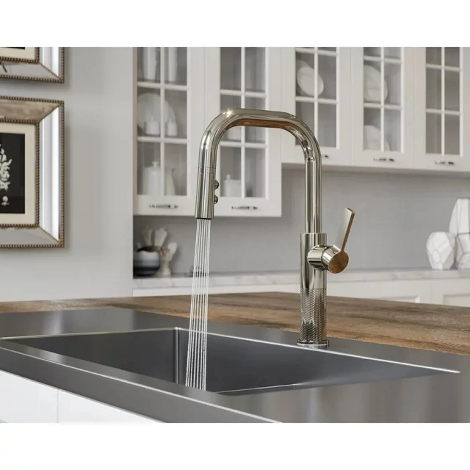 Pfister GT-529-MTS Montay 1.8 GPM Single Hole Pull Down Kitchen Faucet - Stainless Steel
