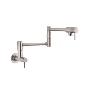 Pfister GT533-PFS Lita 2-Handle Wall Mount Pot Filler, Stainless Steel