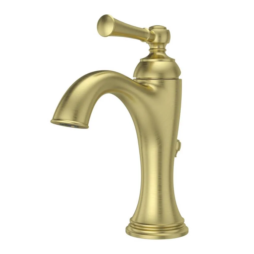Pfister LG42-TB0BG Tisbury Single-Handle Single Hole Bathroom Faucet, Brushed Gold