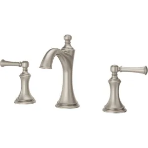 Pfister LG49-TB0 Tisbury 2-Handle 8 inch Widespread Bathroom Faucet, Brushed Nickel