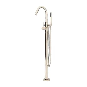 Pfister LG6-1MFD Modern Freestanding Roman Tub Trim Kit With Hand Shower in Polished Nickel