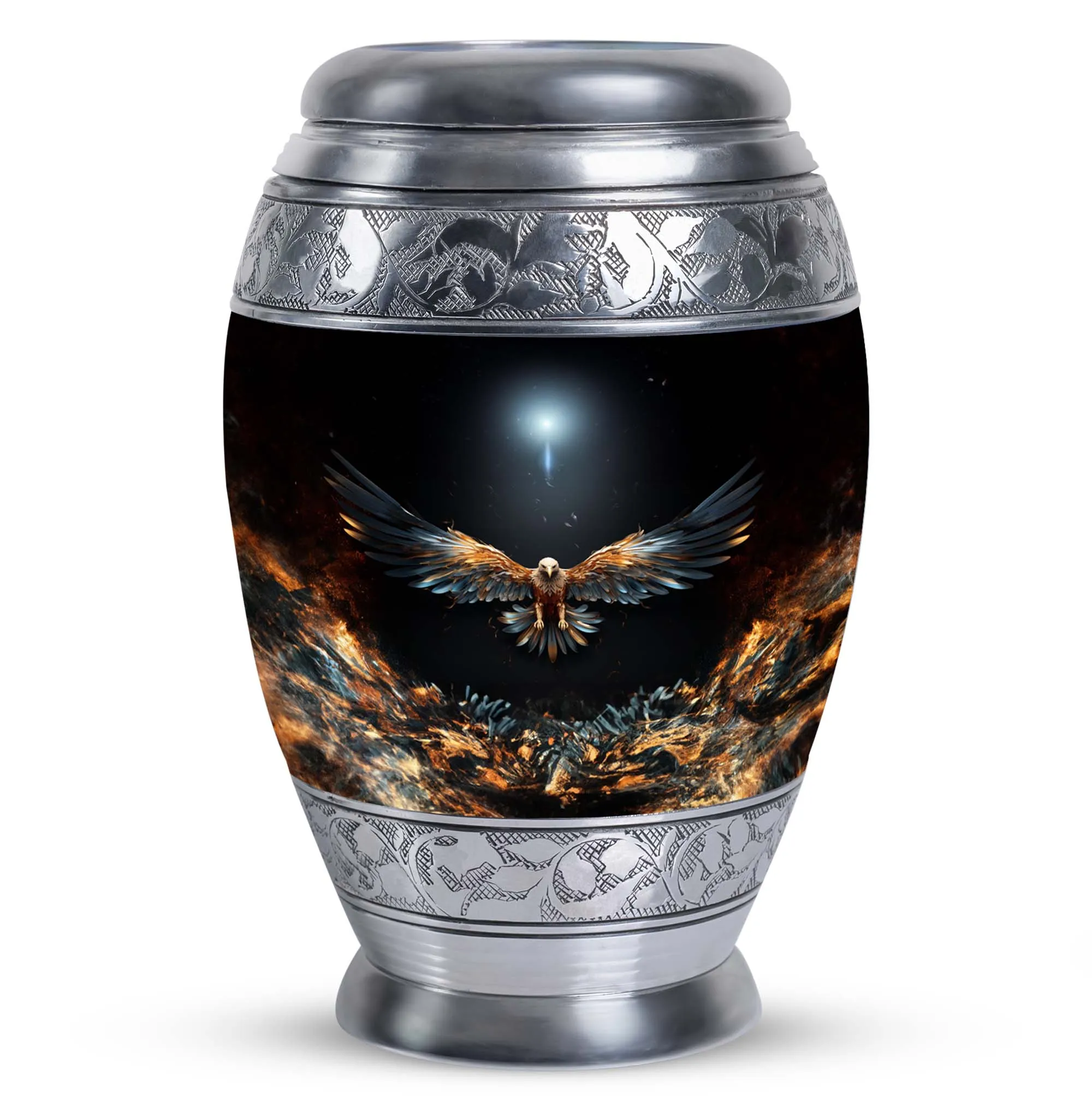 Phoenix : Elegant Eagle Cremation Treasury - Symbolic Sanctuary