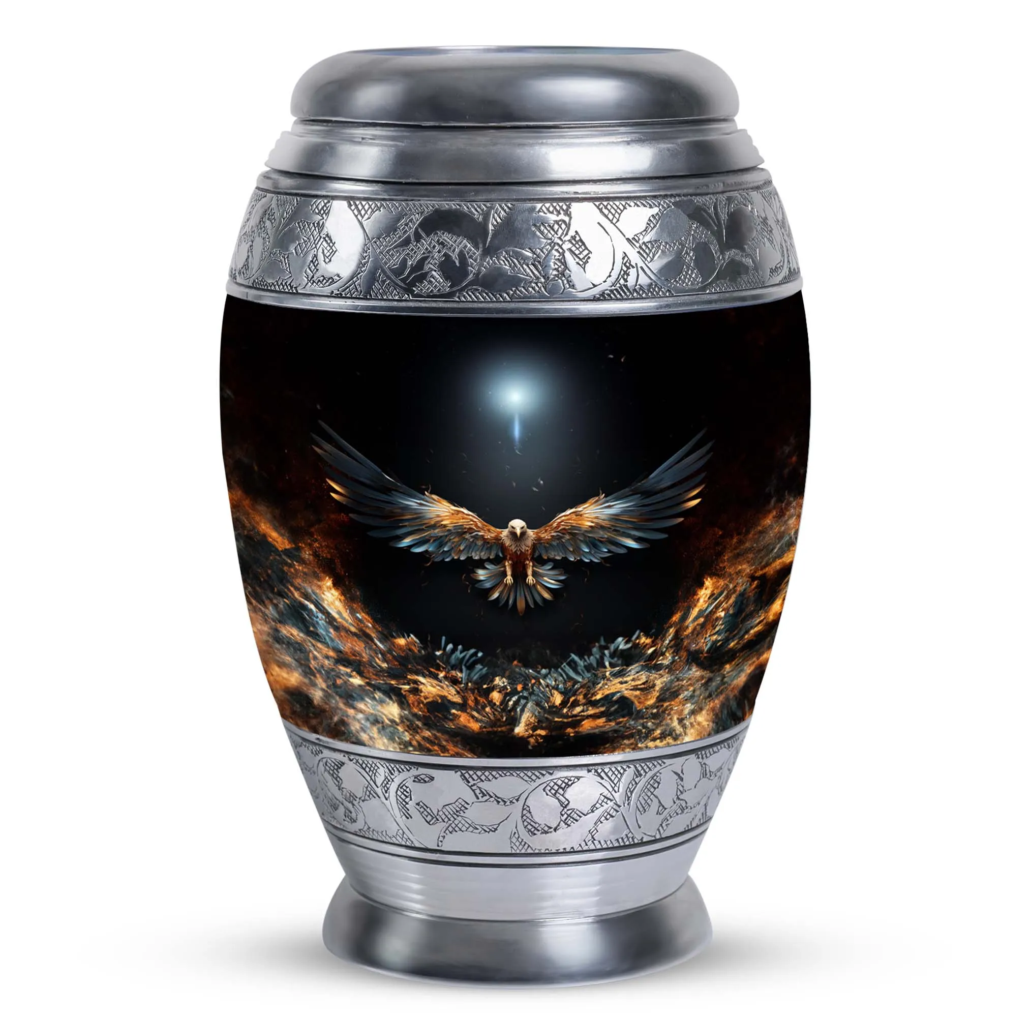 Phoenix : Elegant Eagle Cremation Treasury - Symbolic Sanctuary
