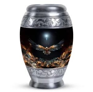 Phoenix : Elegant Eagle Cremation Treasury - Symbolic Sanctuary