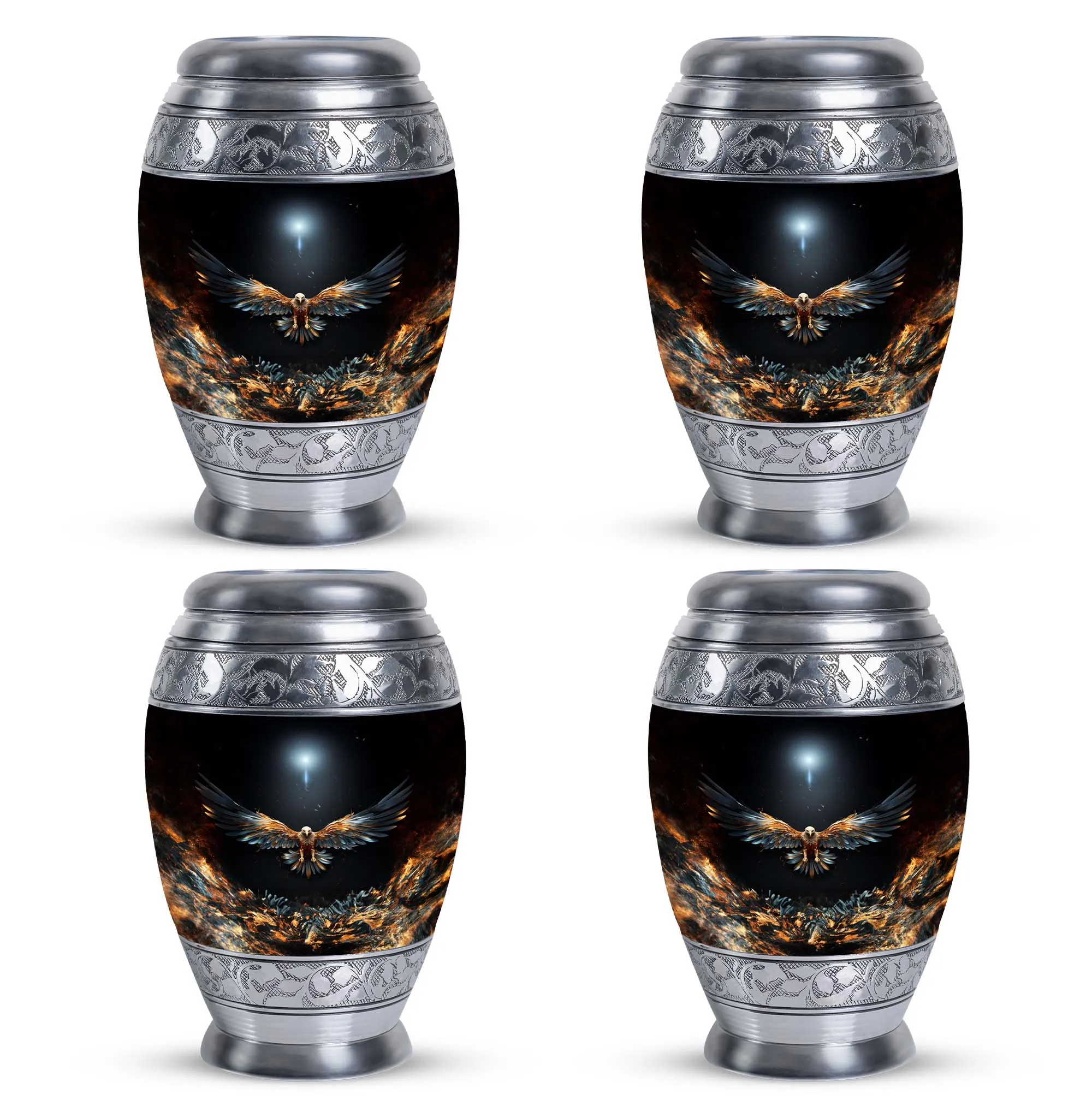 Phoenix : Elegant Eagle Cremation Treasury - Symbolic Sanctuary