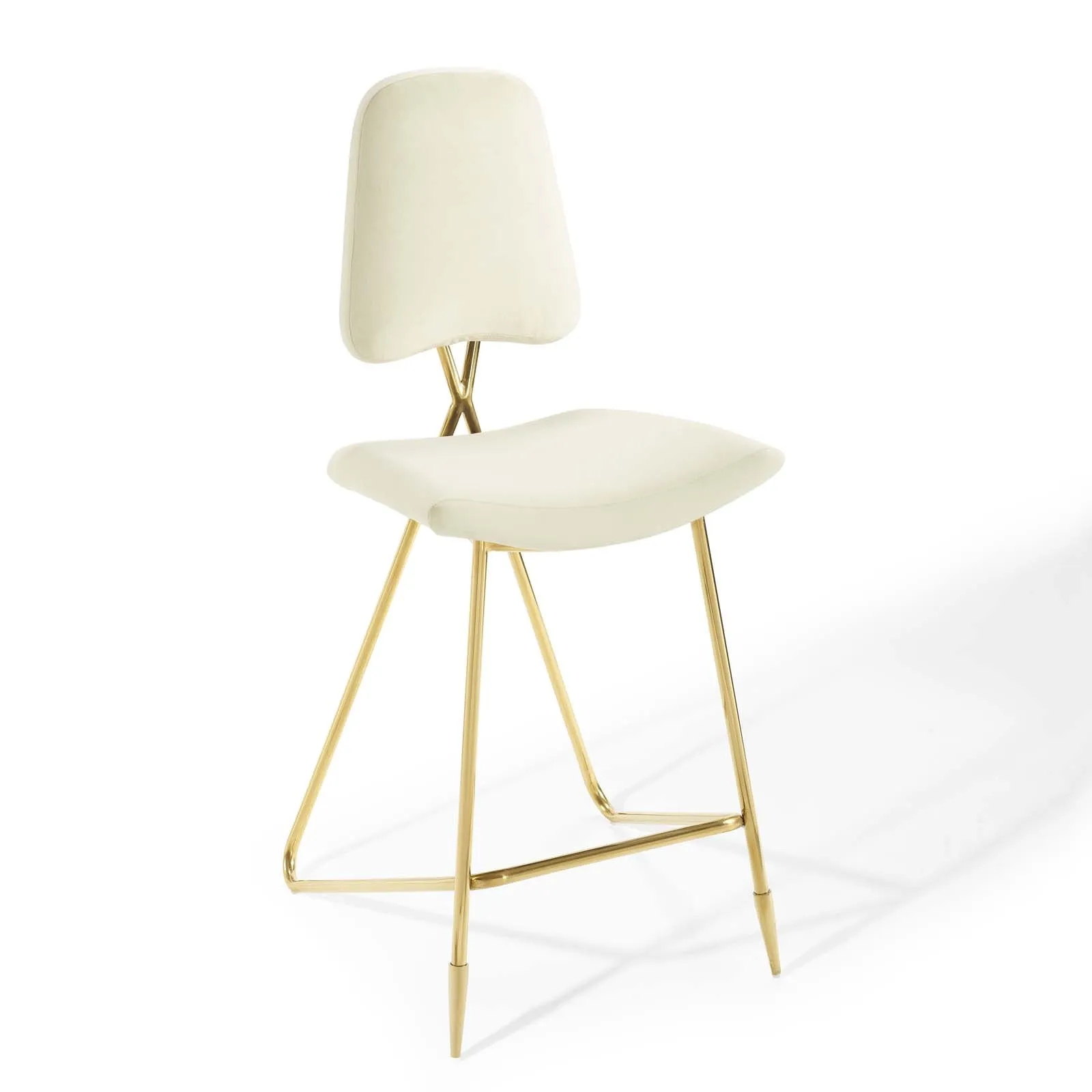 Ponder Performance Velvet Bar Stool by Modway