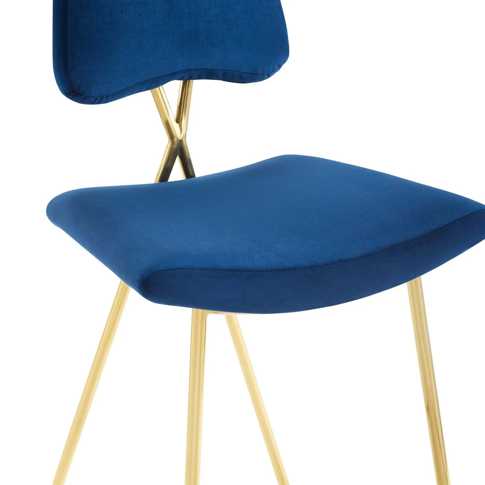 Ponder Performance Velvet Bar Stool by Modway