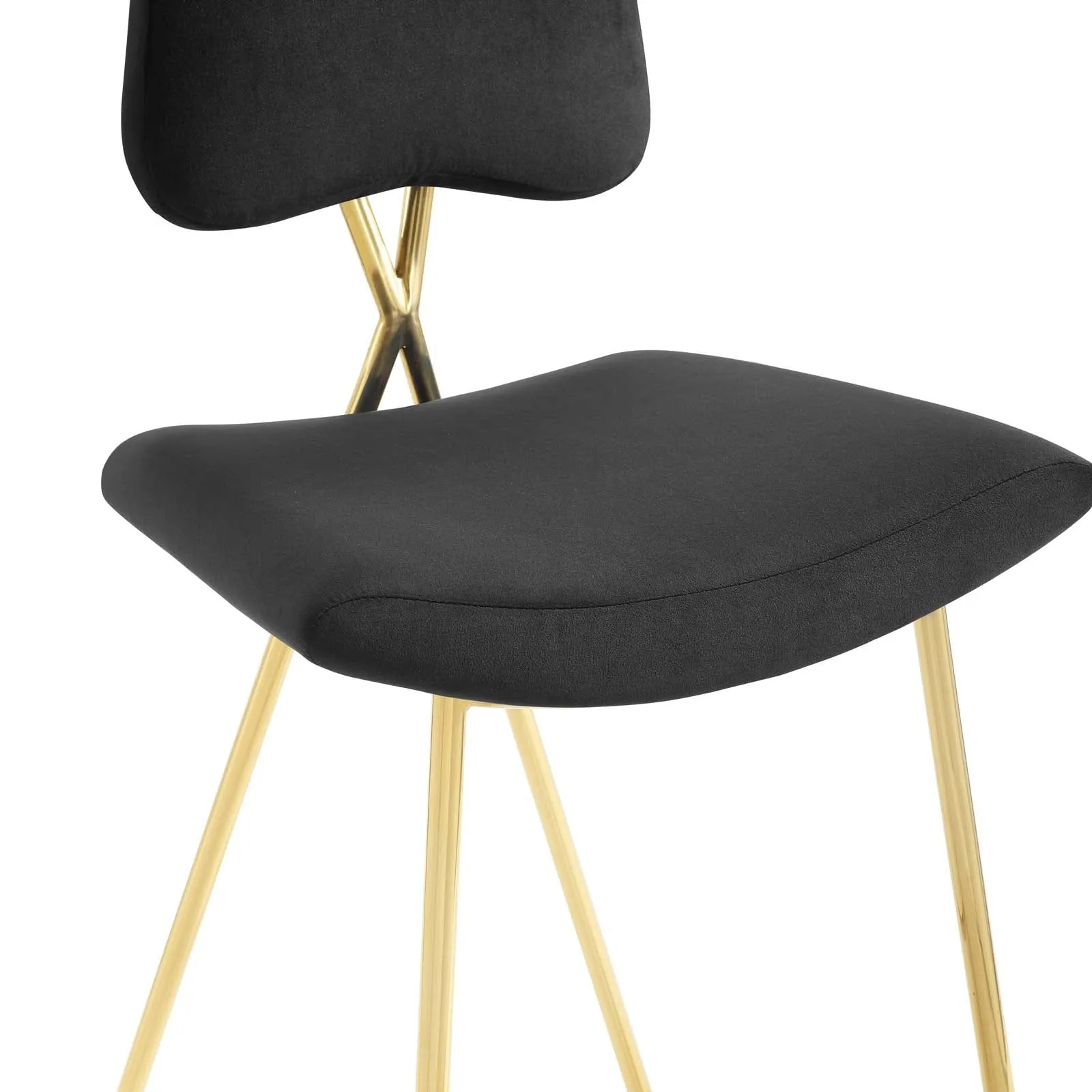 Ponder Performance Velvet Bar Stool by Modway
