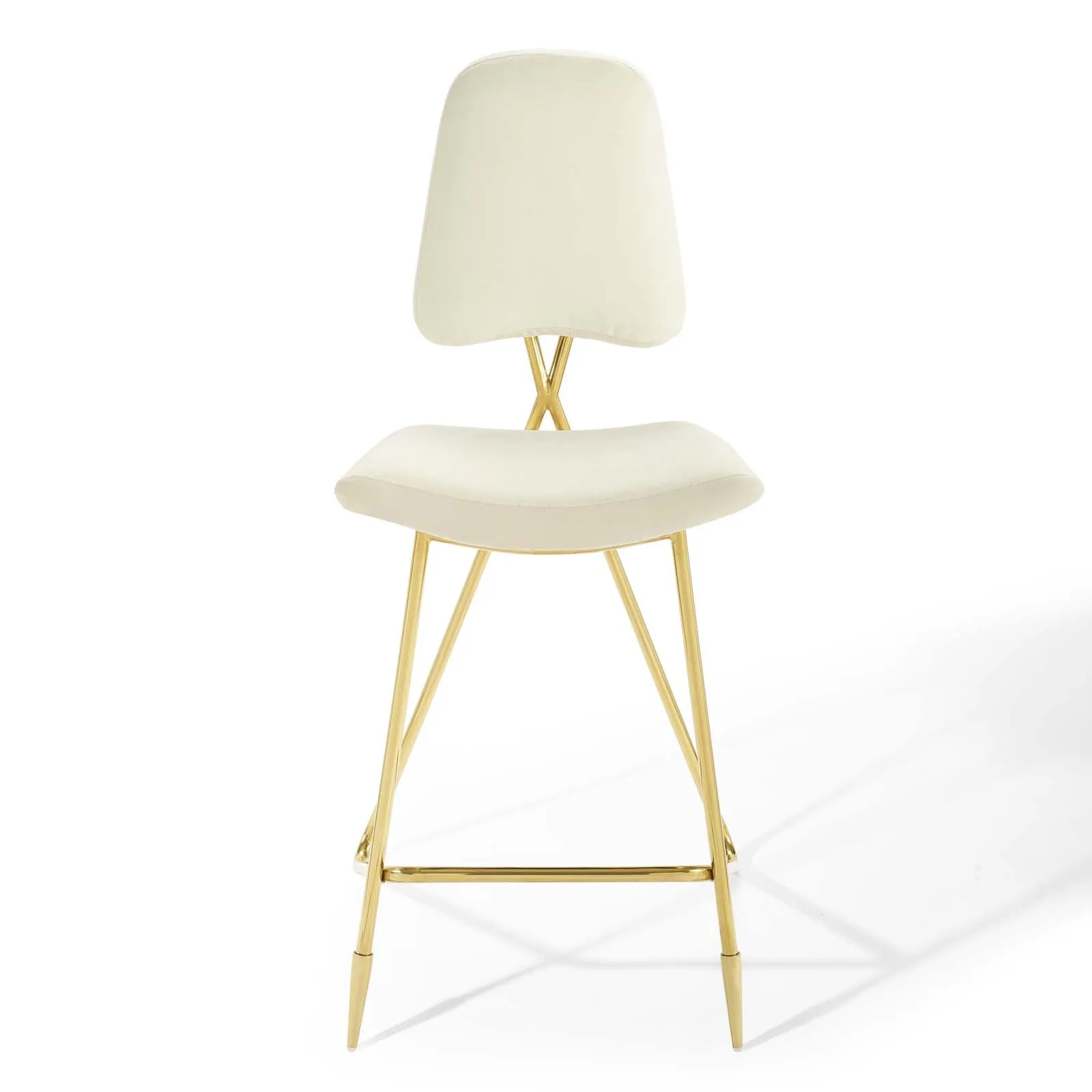 Ponder Performance Velvet Bar Stool by Modway