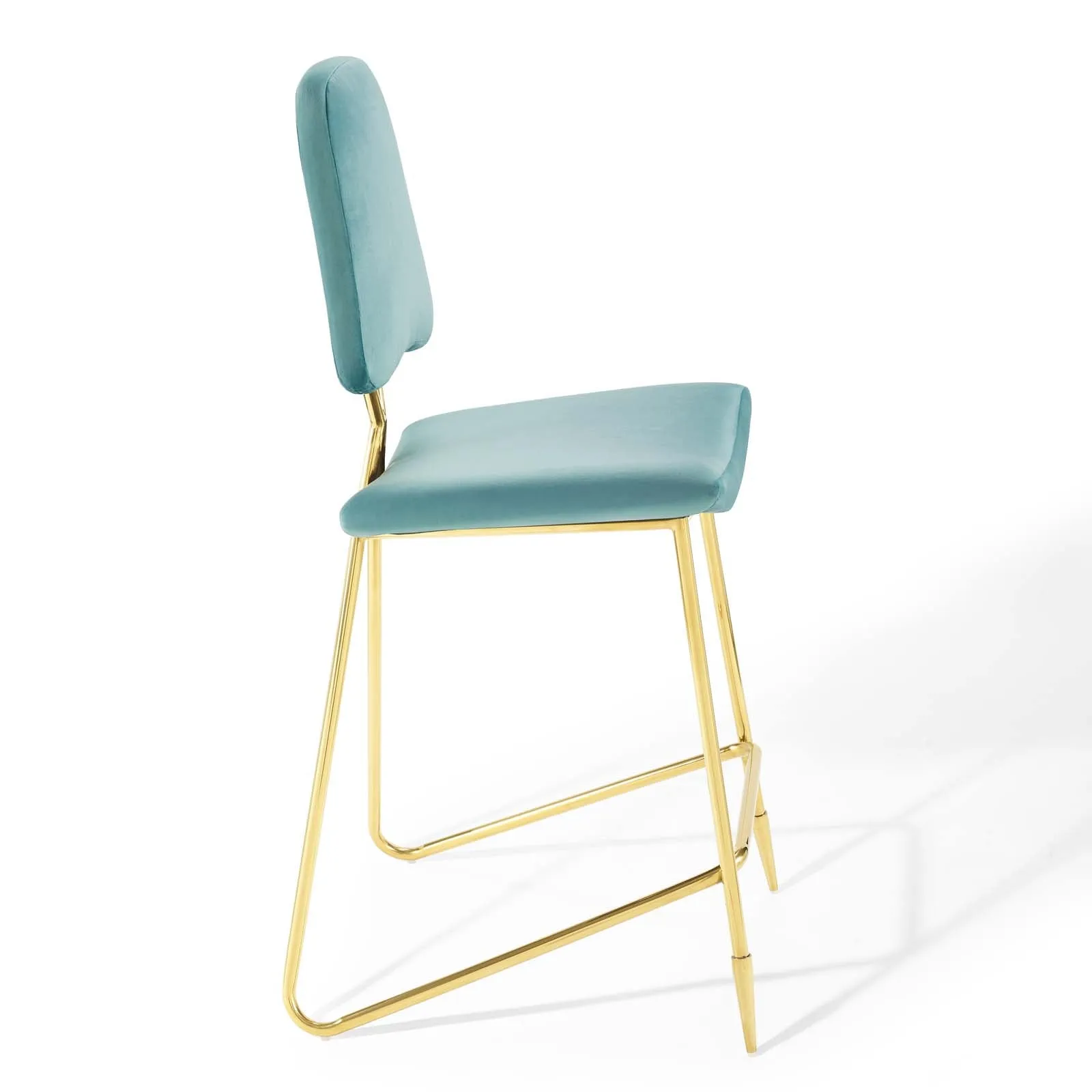 Ponder Performance Velvet Bar Stool by Modway