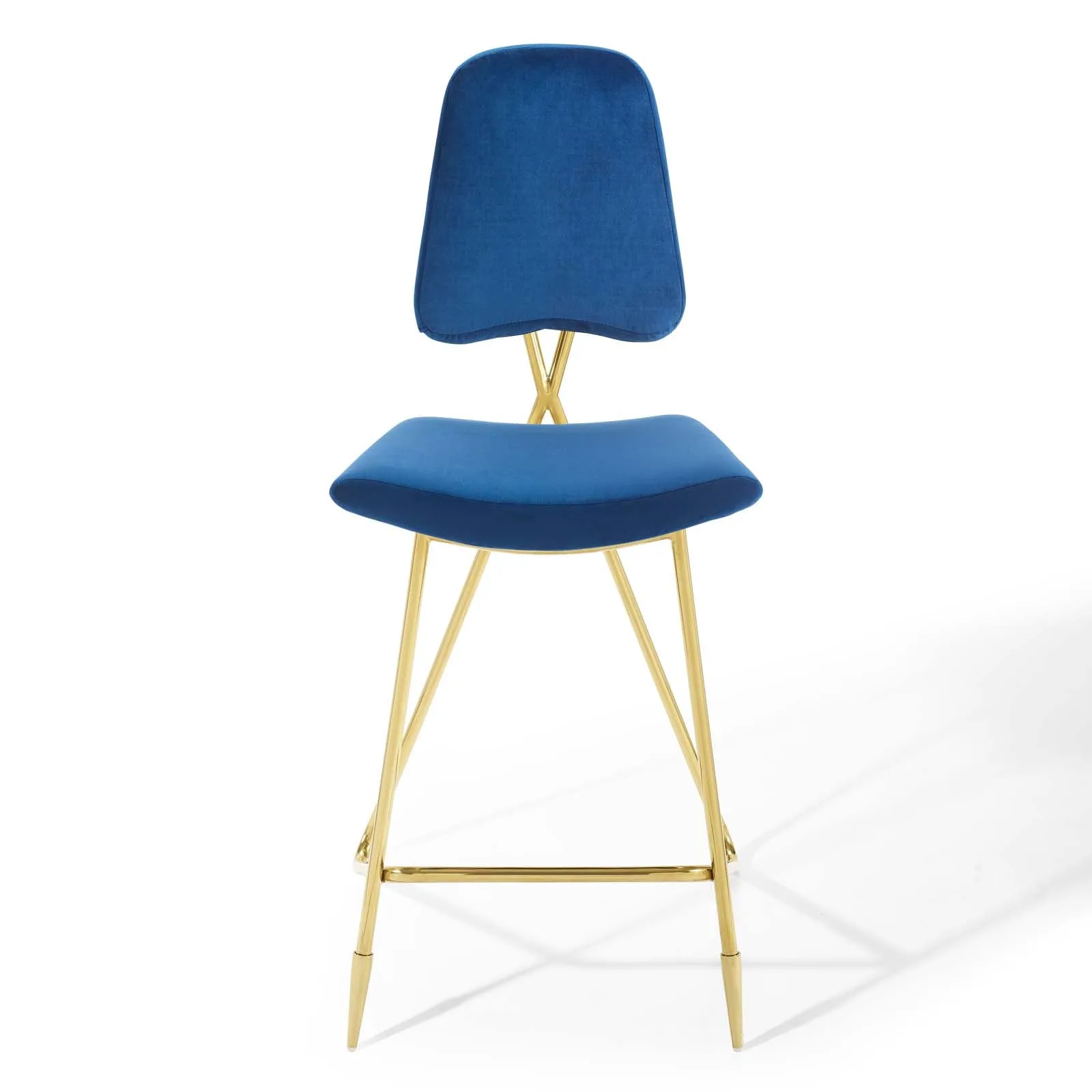 Ponder Performance Velvet Bar Stool by Modway