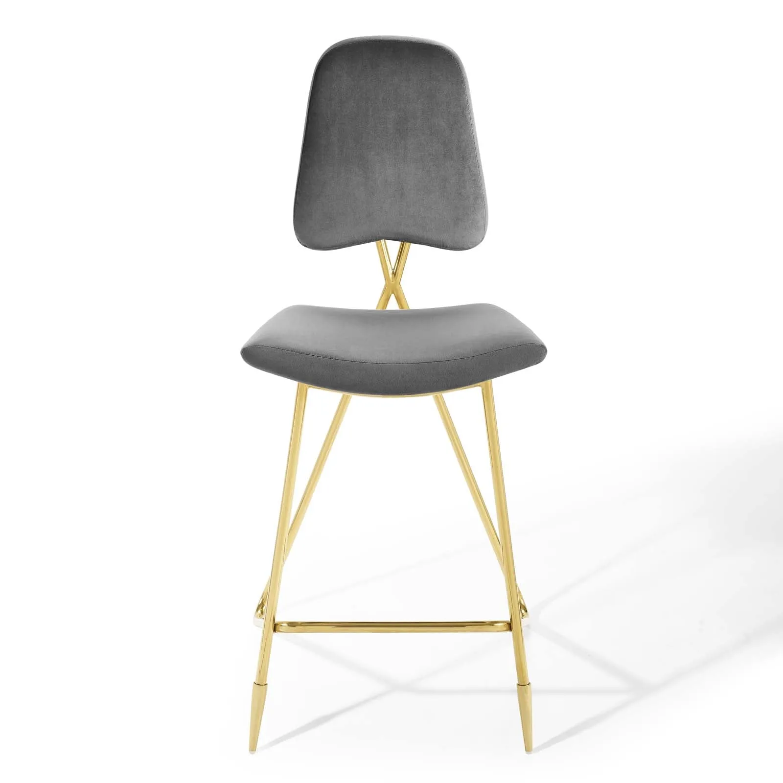 Ponder Performance Velvet Bar Stool by Modway