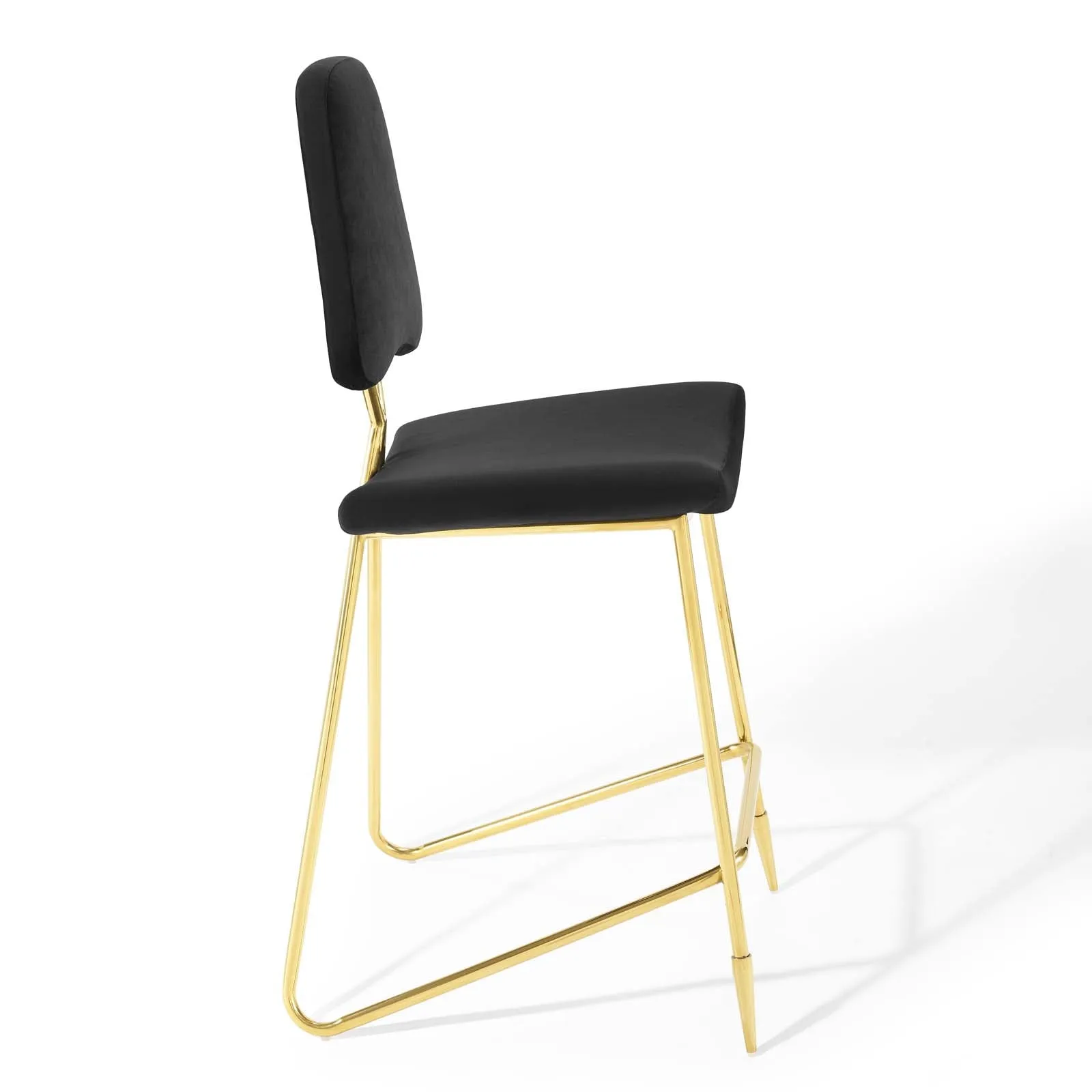 Ponder Performance Velvet Bar Stool by Modway