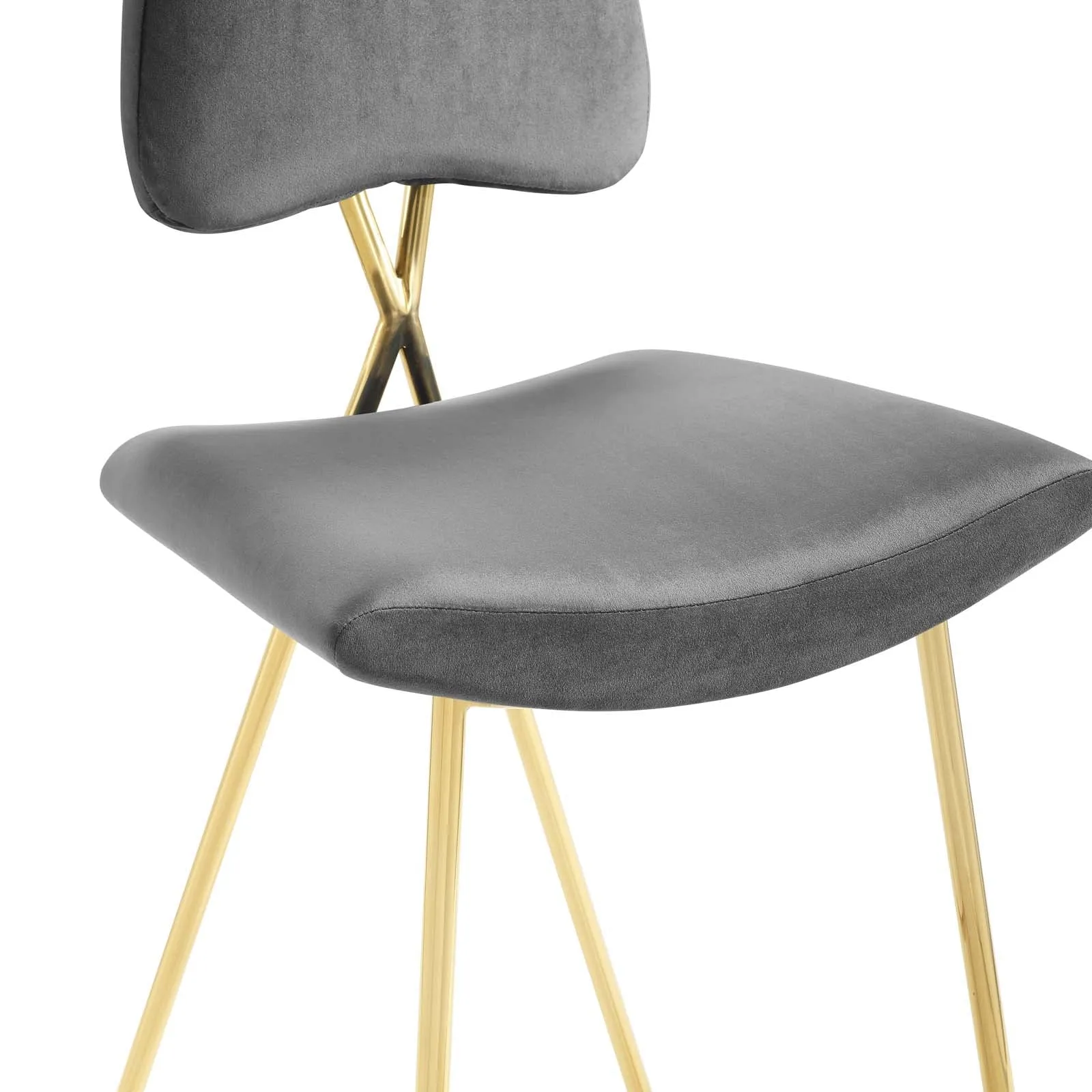 Ponder Performance Velvet Bar Stool by Modway