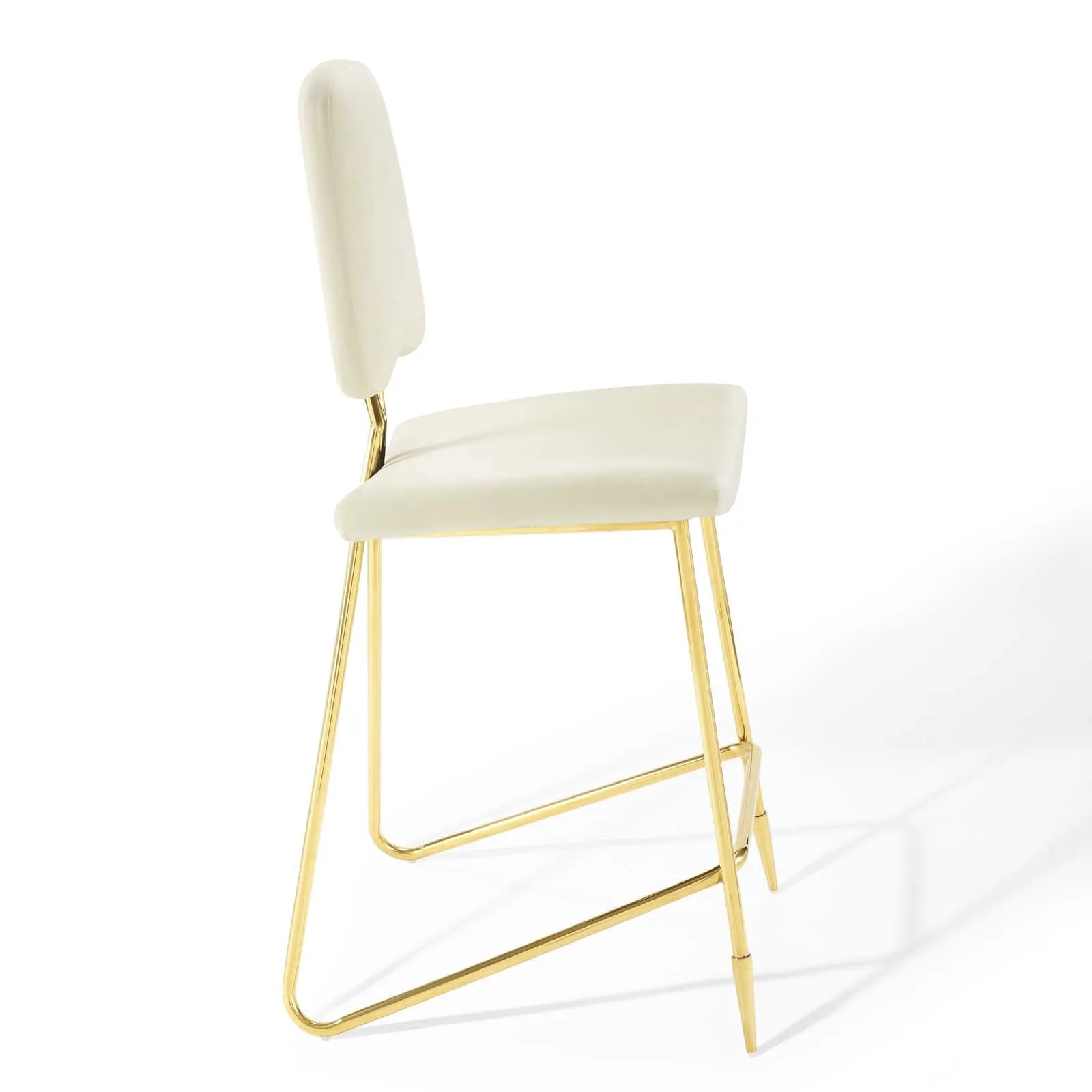 Ponder Performance Velvet Bar Stool by Modway