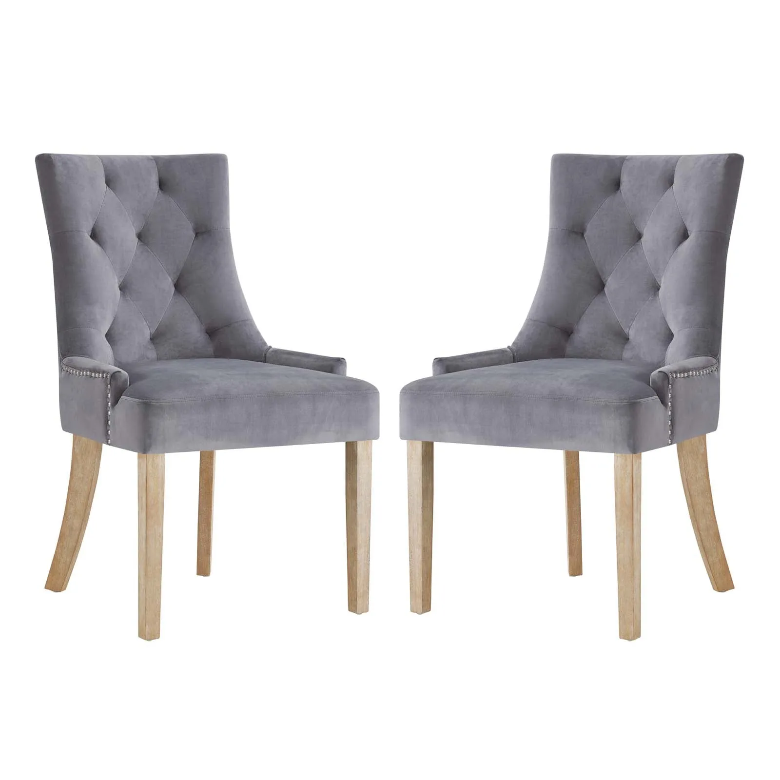 Pose Dining Chair Performance Velvet Set of 2 by Modway