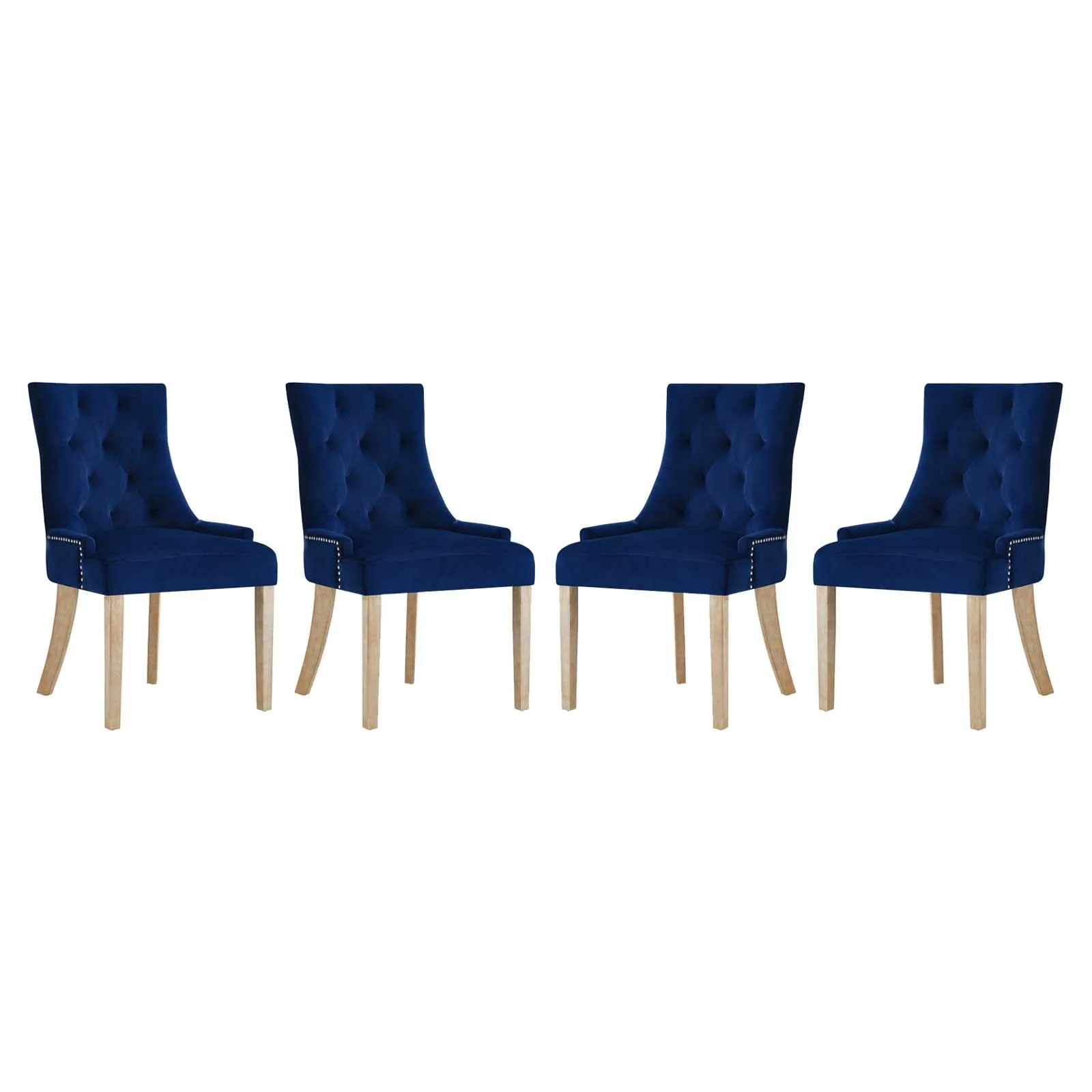 Pose Dining Chair Performance Velvet Set of 4 by Modway