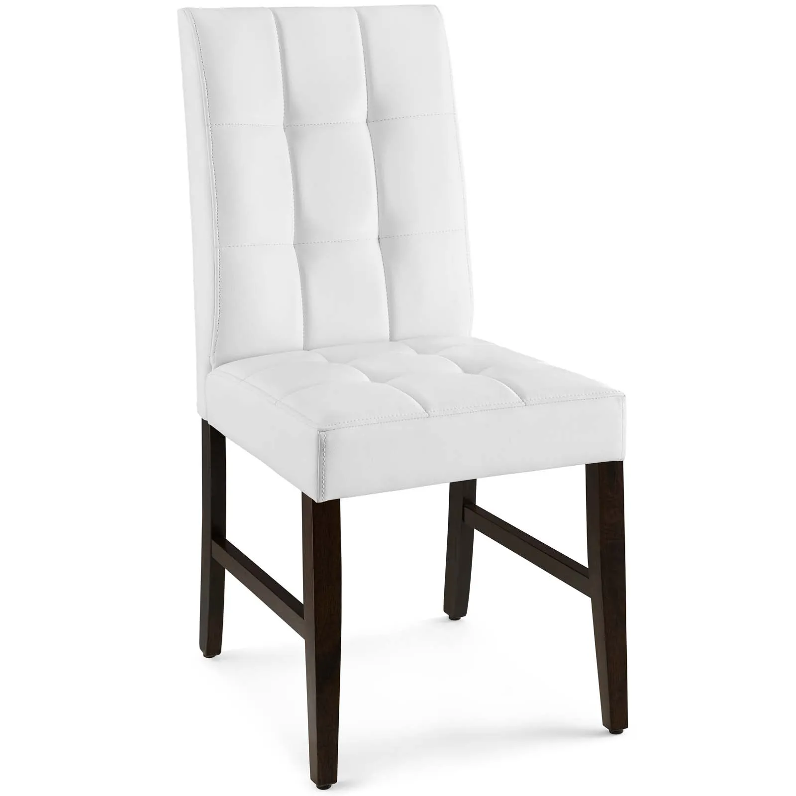 Promulgate Biscuit Tufted Upholstered Faux Leather Dining Side Chair Set of 2 by Modway
