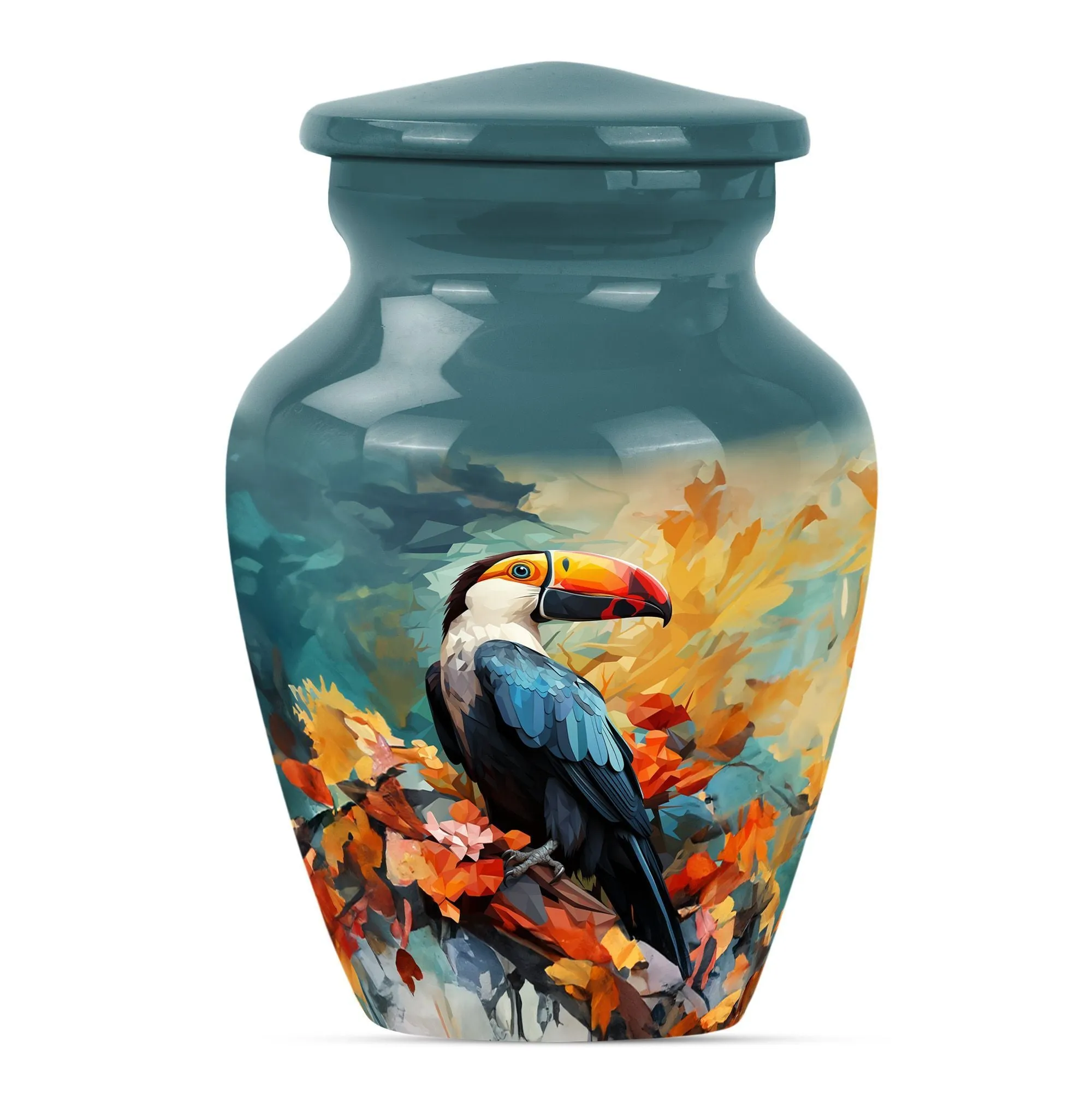 Puffin Bird Tribute: Elegant Memorial Urn for Loved Ones
