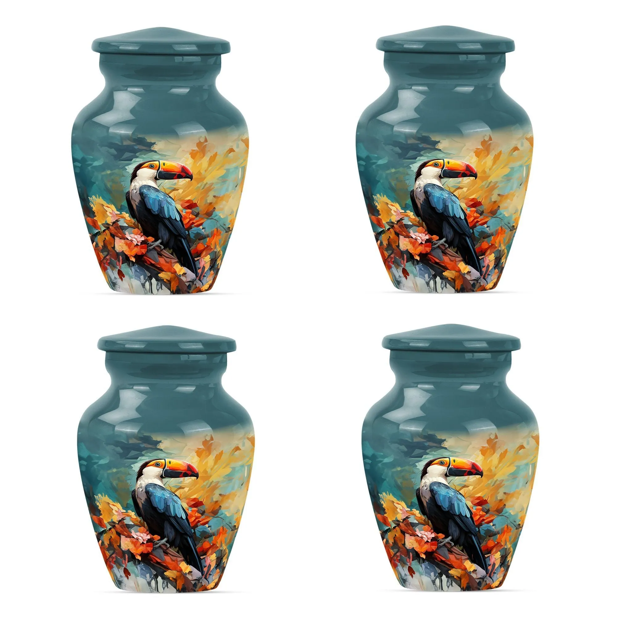 Puffin Bird Tribute: Elegant Memorial Urn for Loved Ones
