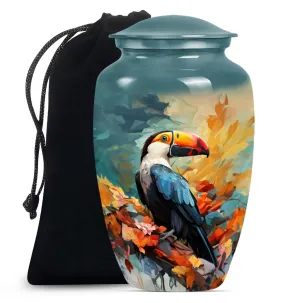 Puffin Bird Tribute: Elegant Memorial Urn for Loved Ones