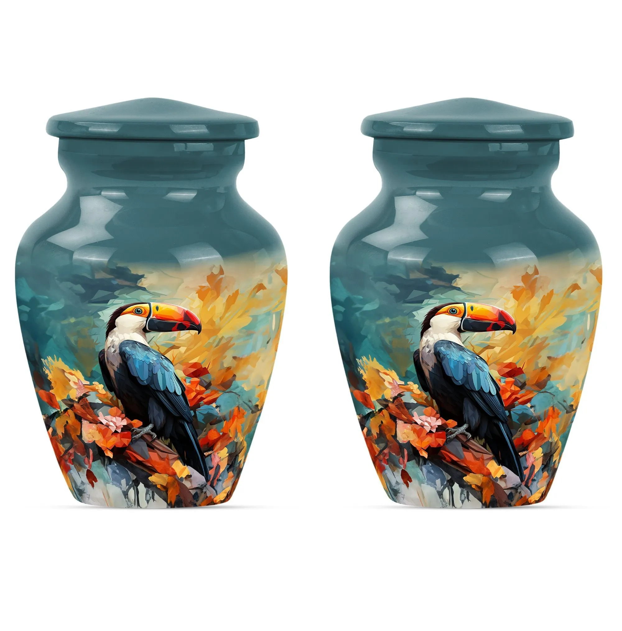 Puffin Bird Tribute: Elegant Memorial Urn for Loved Ones
