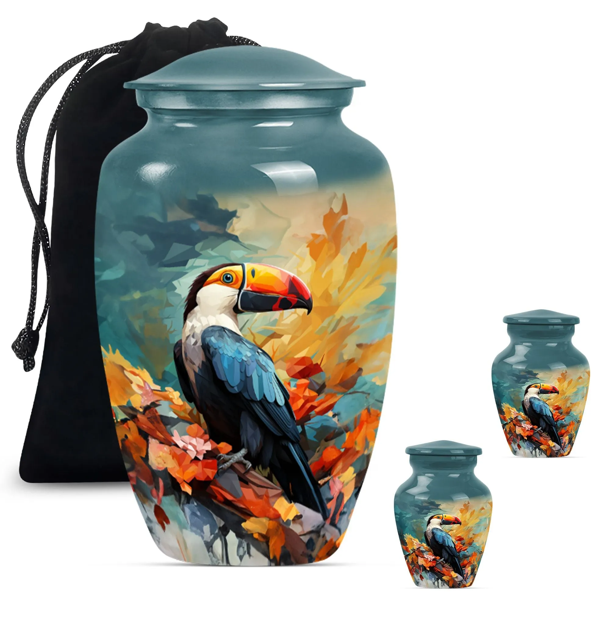 Puffin Bird Tribute: Elegant Memorial Urn for Loved Ones