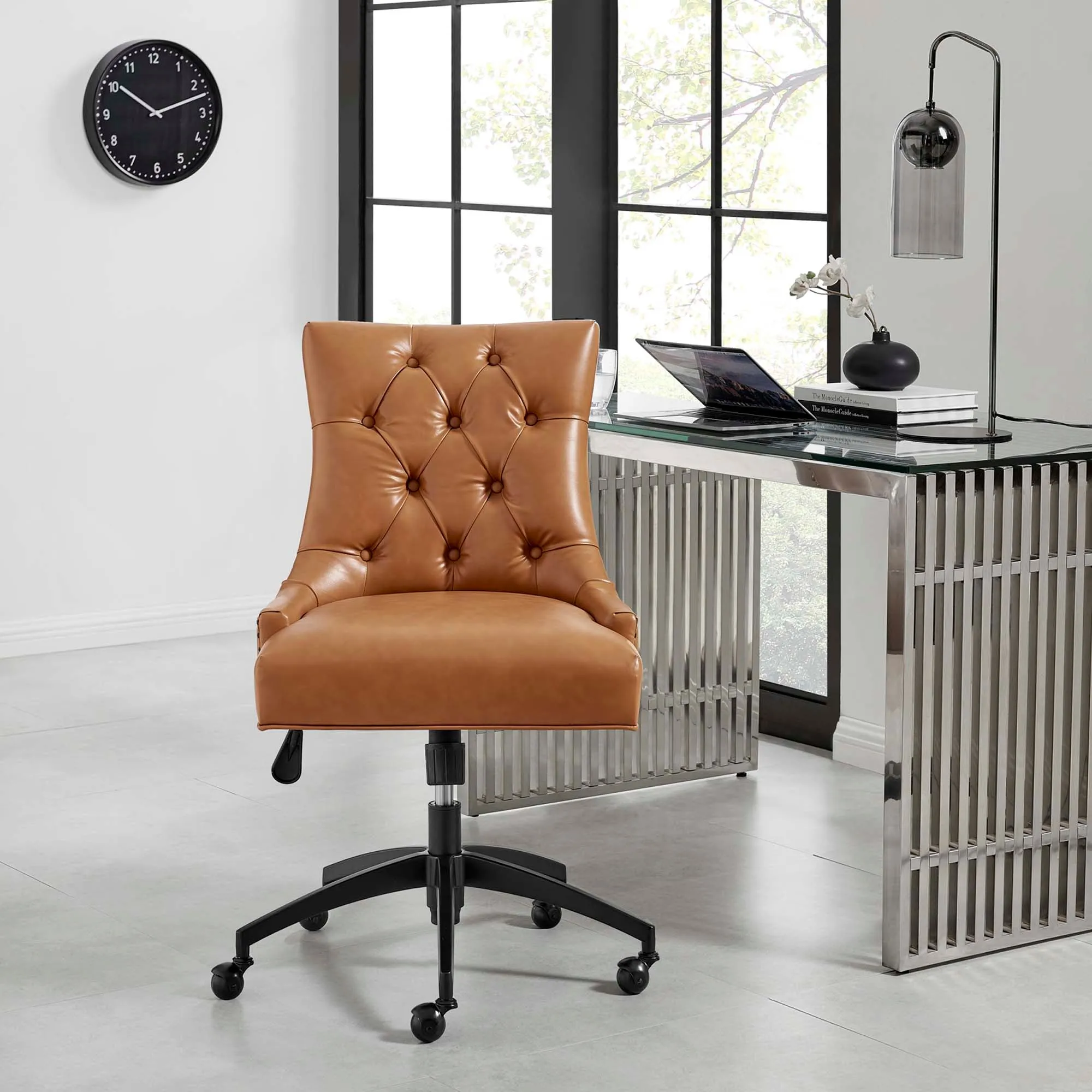 Regent Tufted Vegan Leather Office Chair by Modway