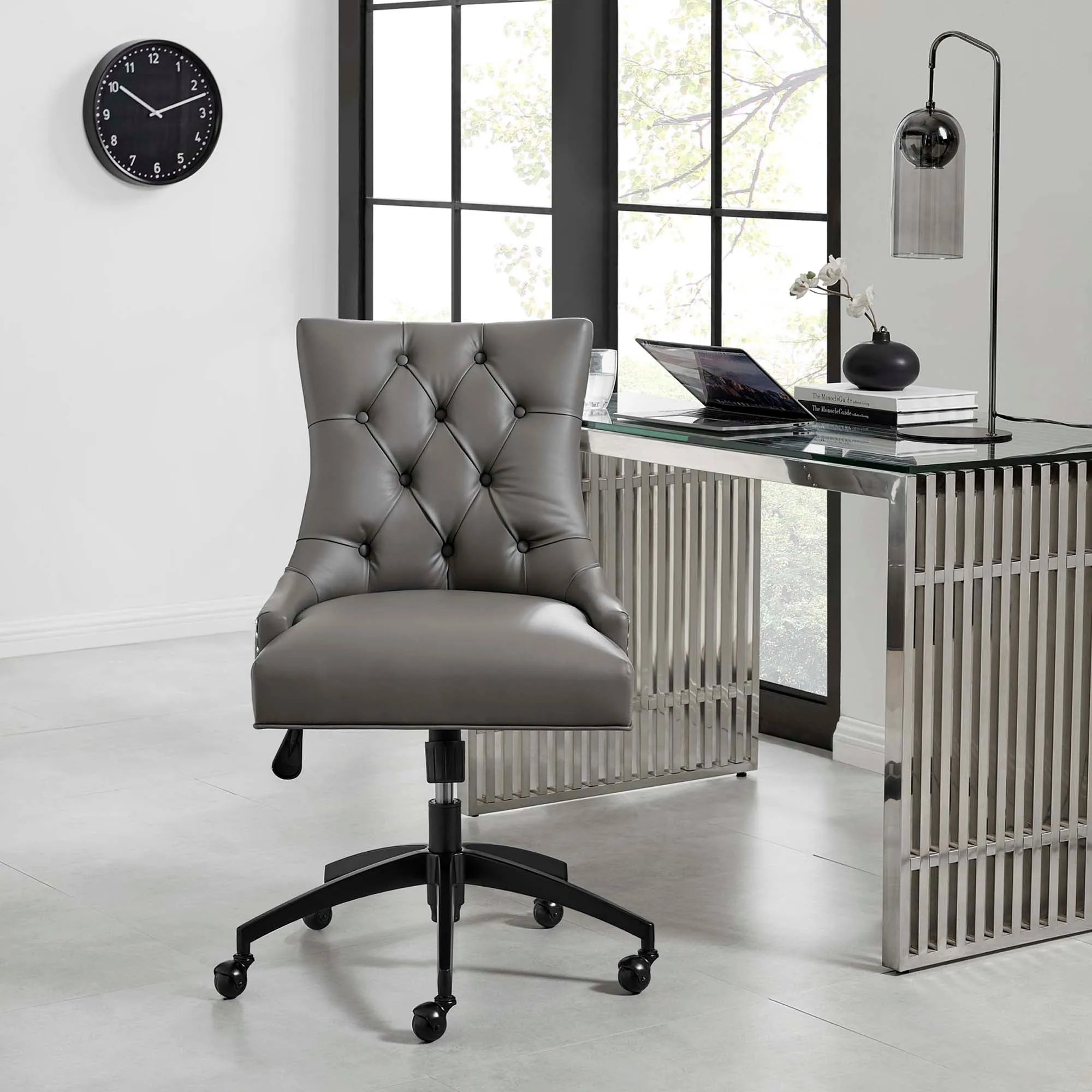 Regent Tufted Vegan Leather Office Chair by Modway