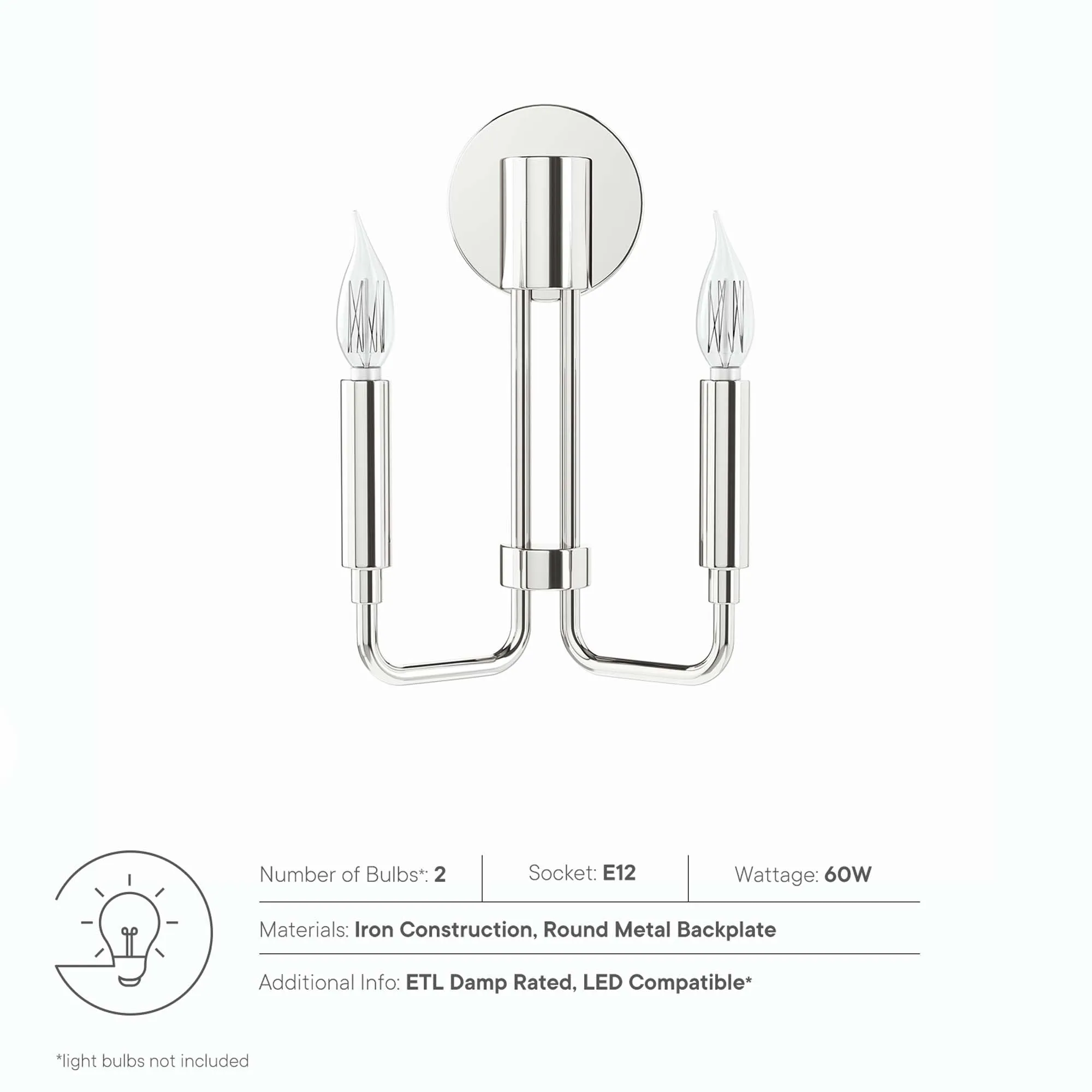 Rekindle 2-Light Wall Sconce by Modway