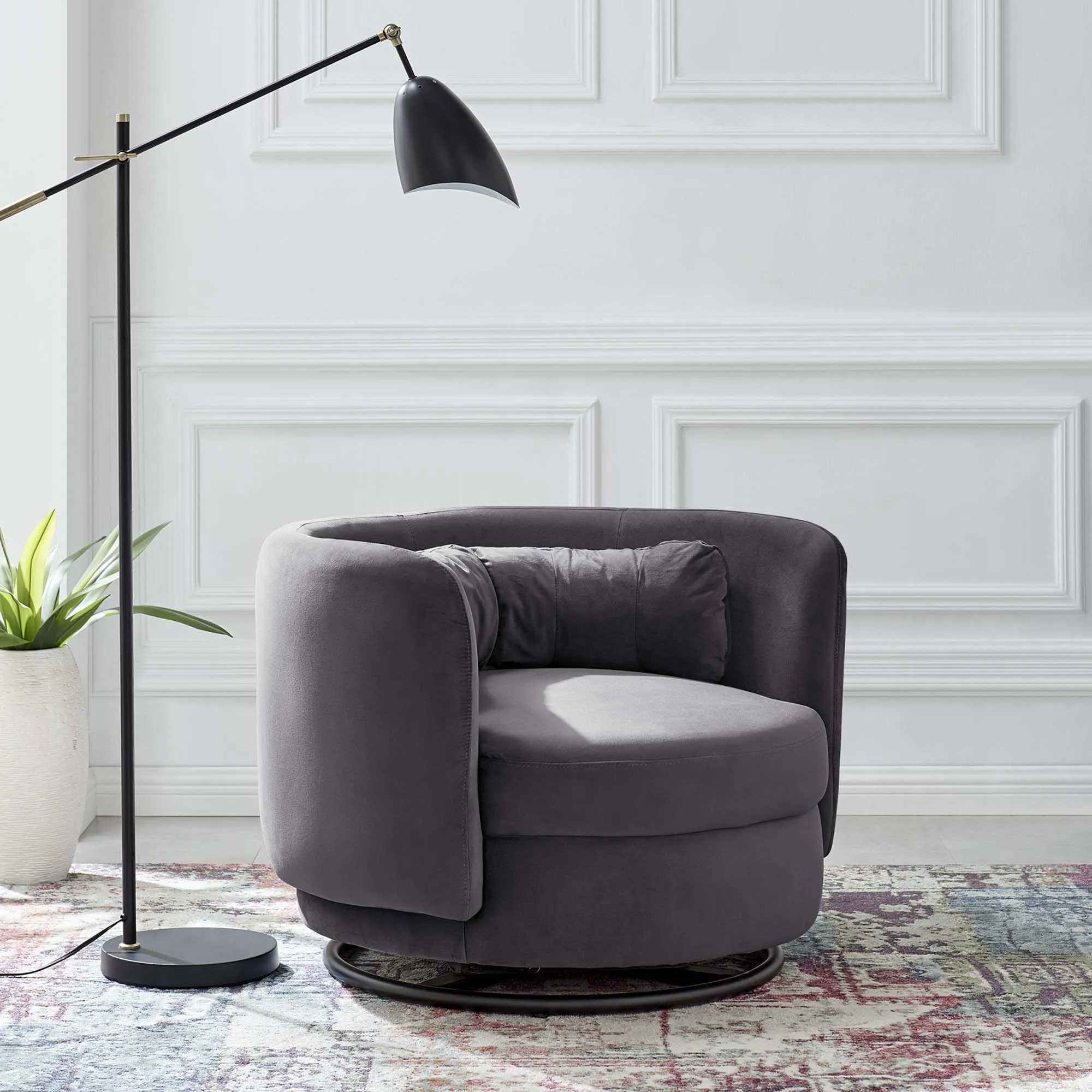 Relish Performance Velvet Performance Velvet Swivel Chair by Modway