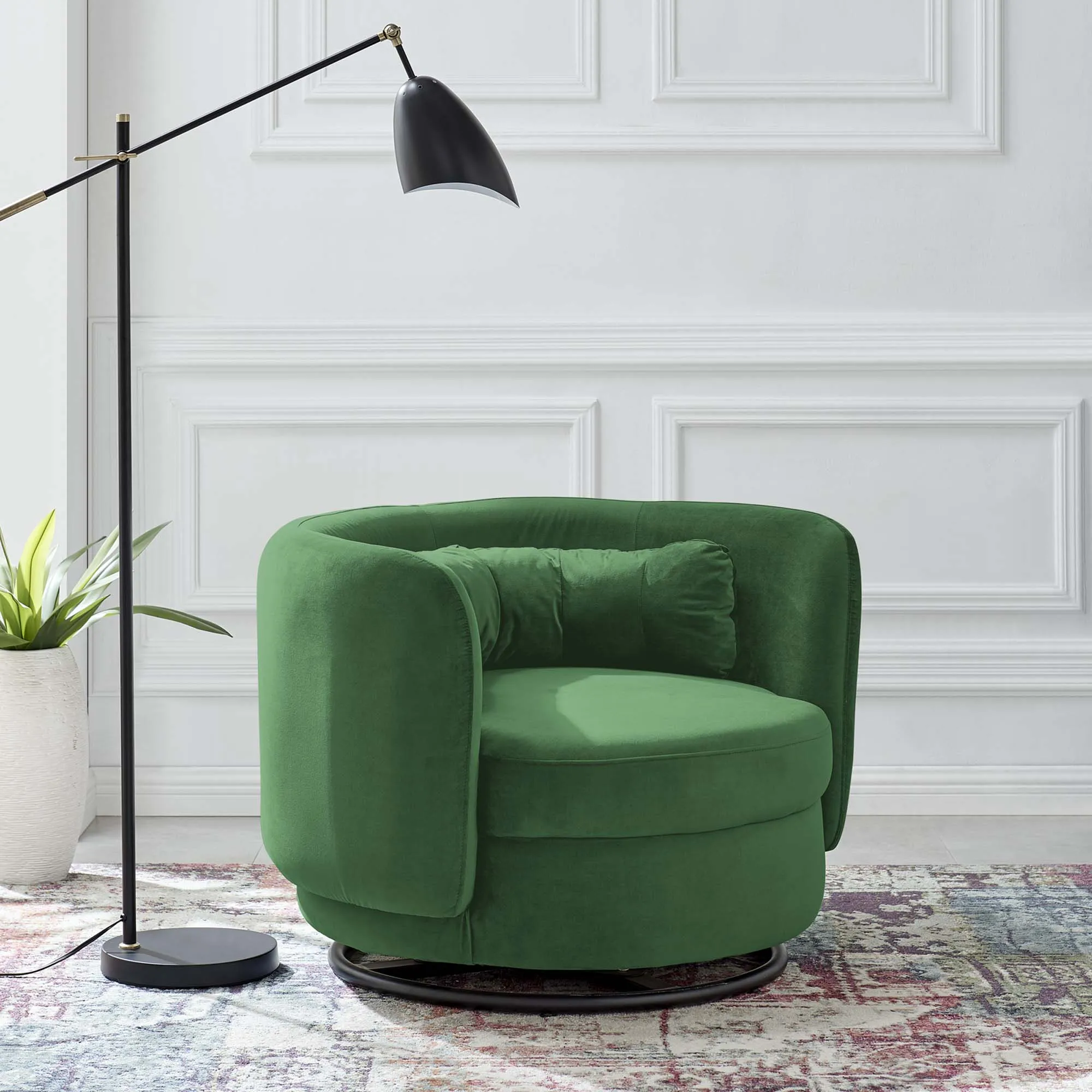 Relish Performance Velvet Performance Velvet Swivel Chair by Modway