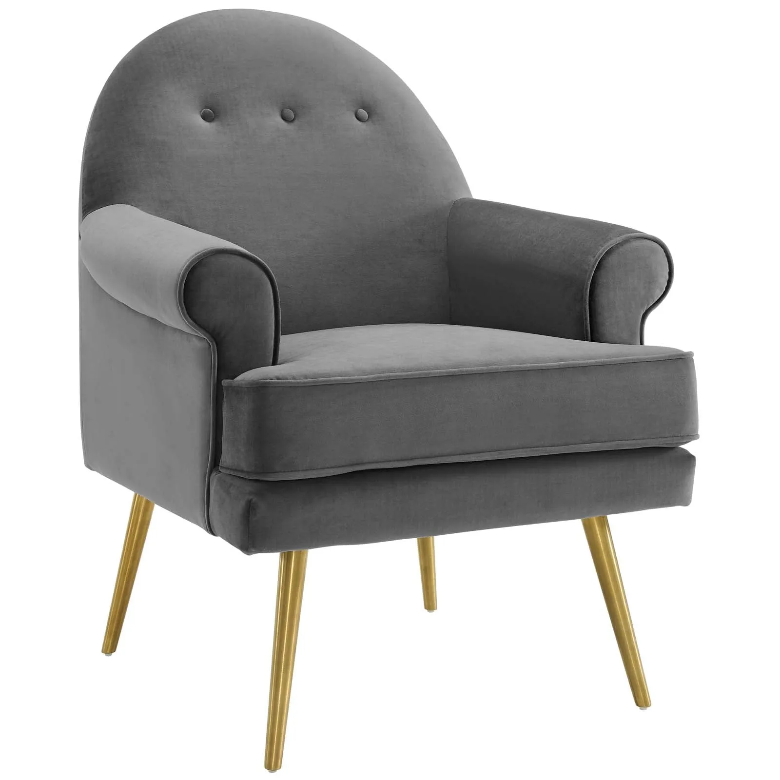 Revive Tufted Button Accent Performance Velvet Armchair by Modway