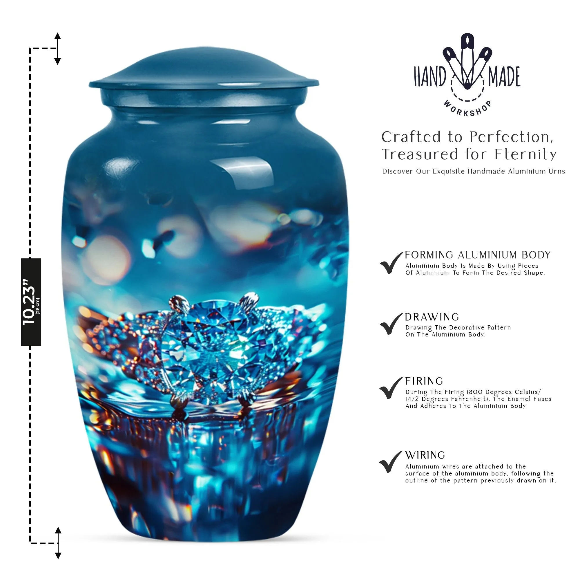 Ring Urn Eternity: Commemorative Funeral Cremation Keepsake