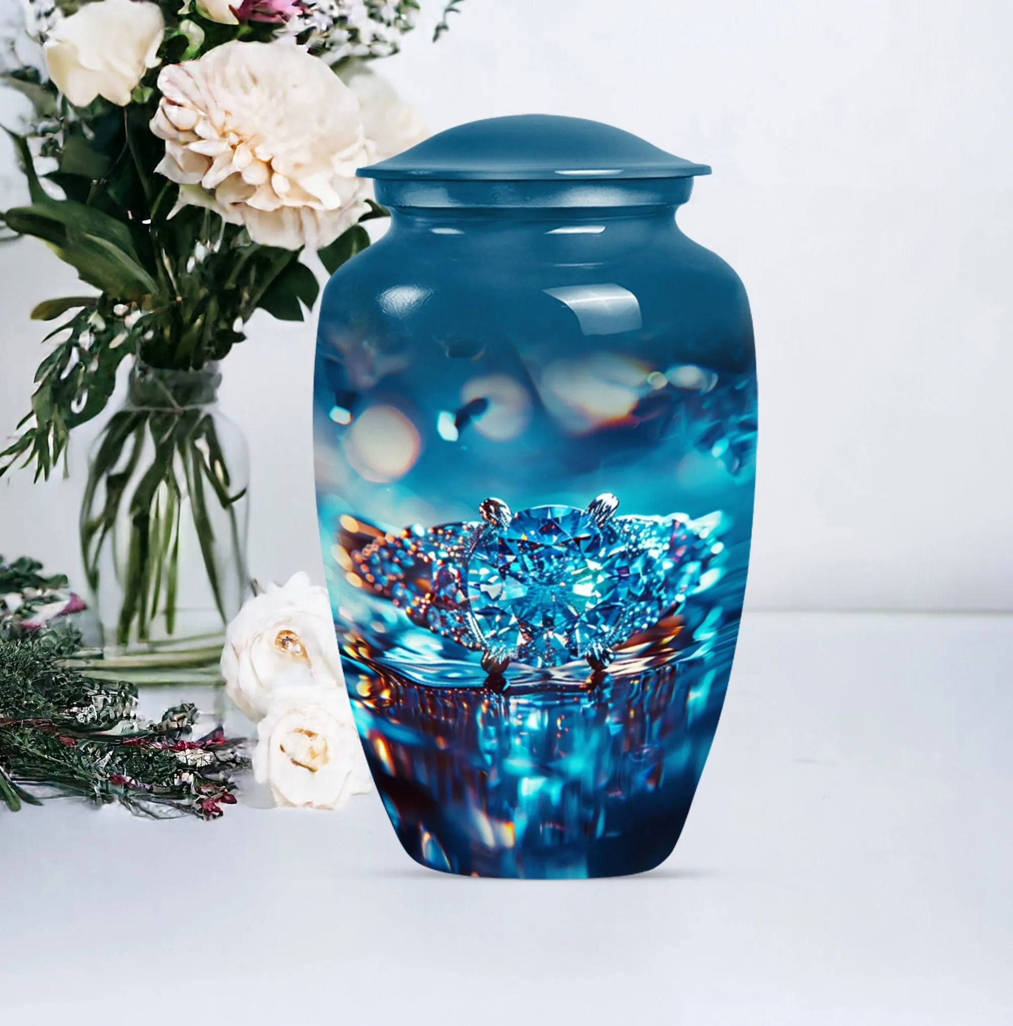 Ring Urn Eternity: Commemorative Funeral Cremation Keepsake