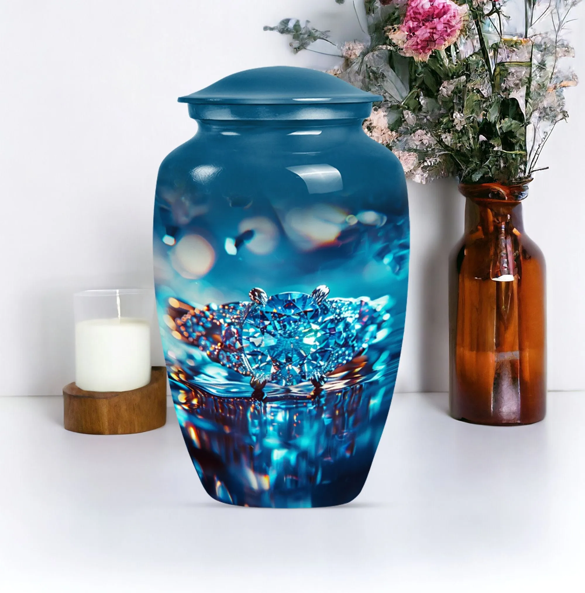 Ring Urn Eternity: Commemorative Funeral Cremation Keepsake